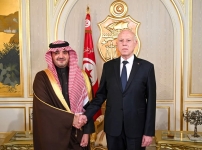 رئيس الجمهورية يلتقي وزير الداخلية السعودي 