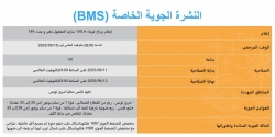 إعلام بهبوب رياح قوية والبحر شديد الاضطراب