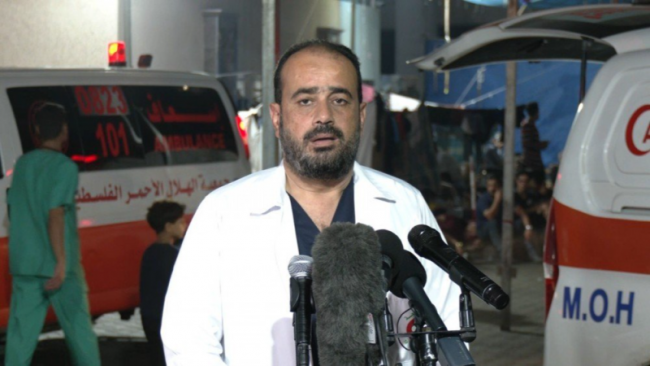 استهداف عائلة الدكتور محمد أبو سلمية مدير مجمع الشفاء