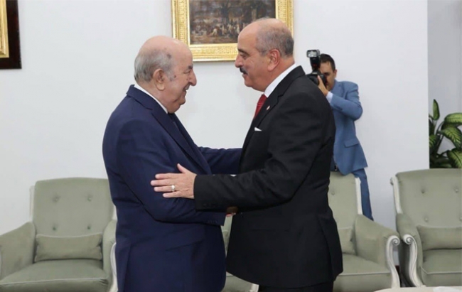 الرئيس الجزائري عبد المجيد تبون يستقبل وزير الخارجية التونسي قبيل الاجتماع الثلاثي حول ليبيا