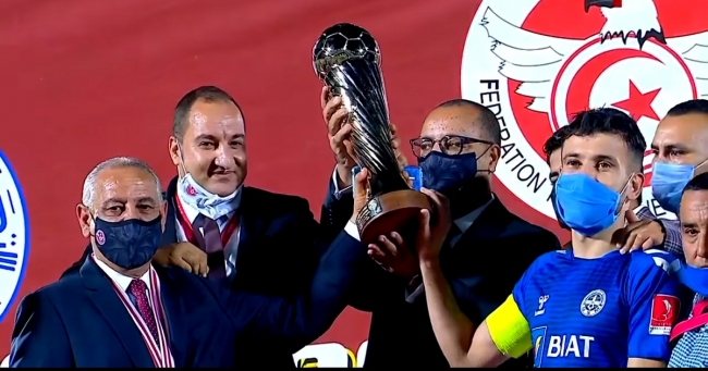 تتويج تاريخي للإتحاد المنستيري بكأس تونس على حساب الترجي الرياضي  التونسي بهدفين لصفر 