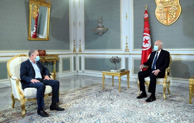 رئيس الجمهورية يستقبل أمين عام الإتحاد العام التونسي للشغل